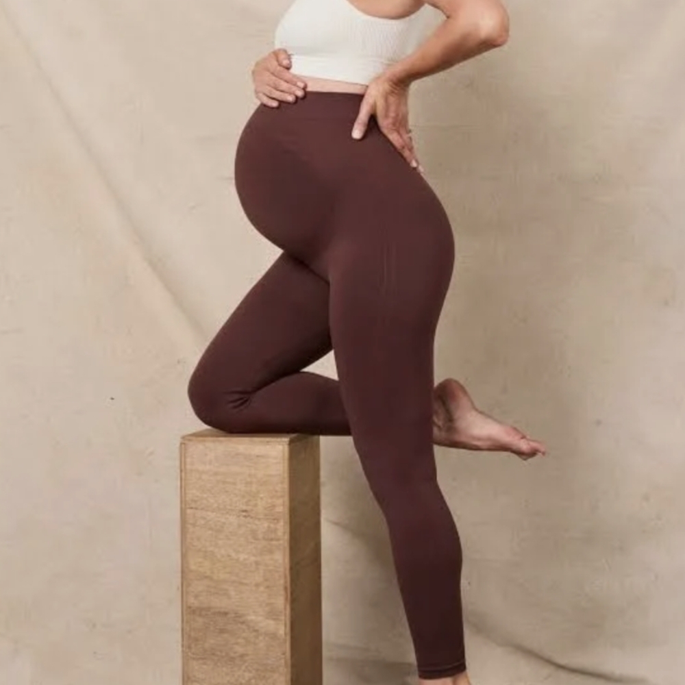 Maroon Maternity Leggings